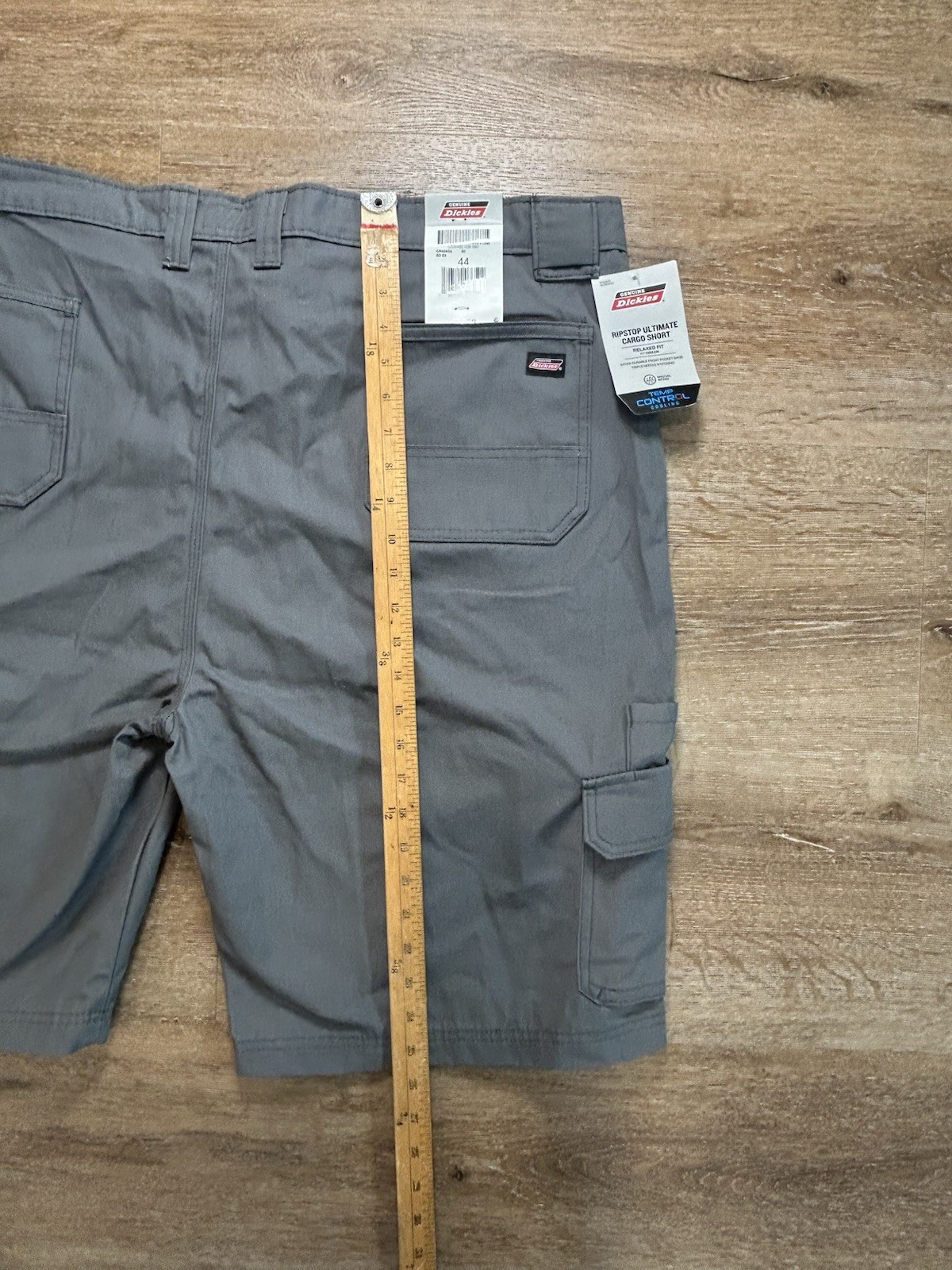 NWT Dickies Ripstop Ultimate Cargo Shorts Gray Mens Sz 44 – 13″ Inseam Relax Fit