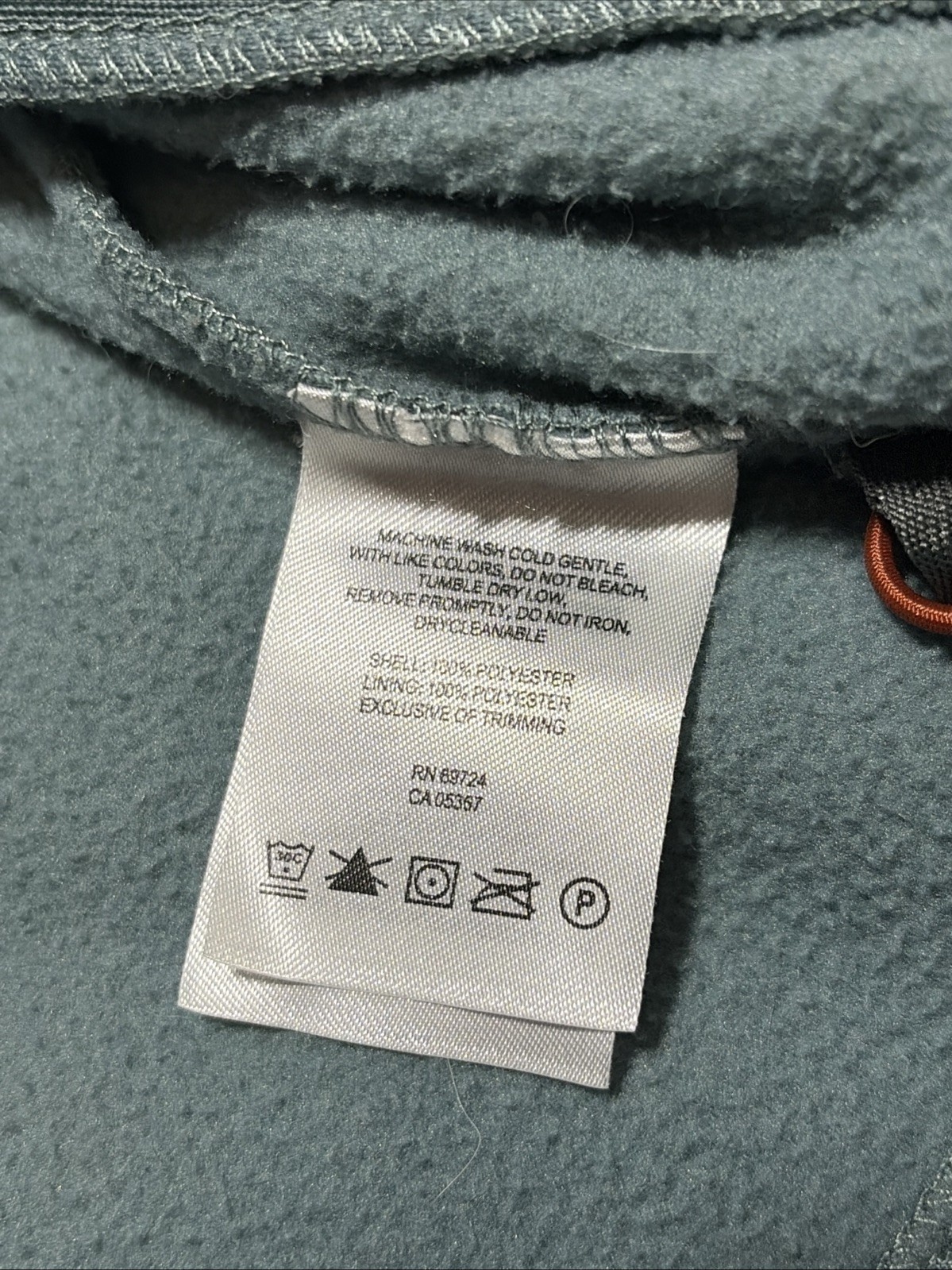 Mens L Columbia Fast Trek II Interchange Full Zip Blue Orange Fleece Jacket