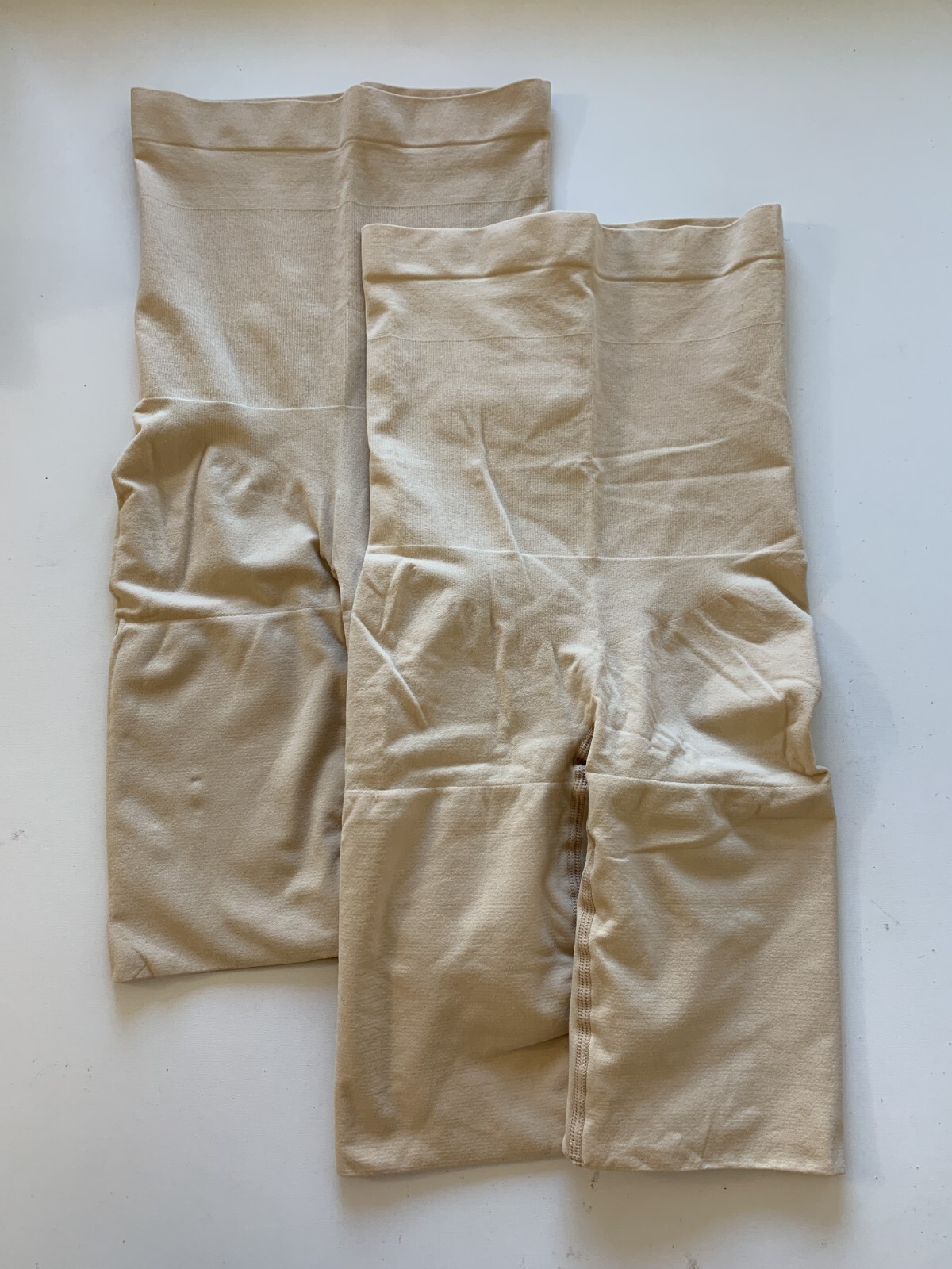 Lot of 2 Spanx Sara Blakely Sz M Higher Power Shorts High-Waisted Panties Nude