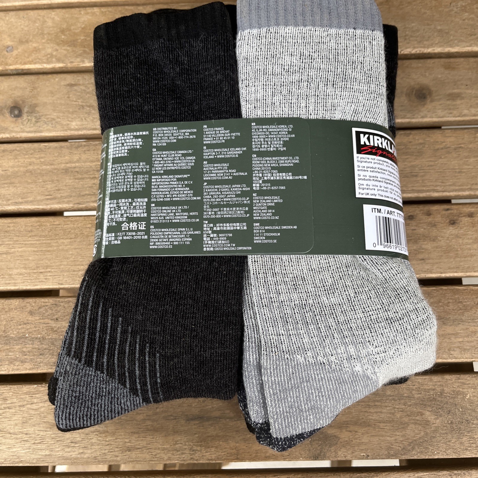 Men’s Kirkland Merino Wool Sock, 4 Pair