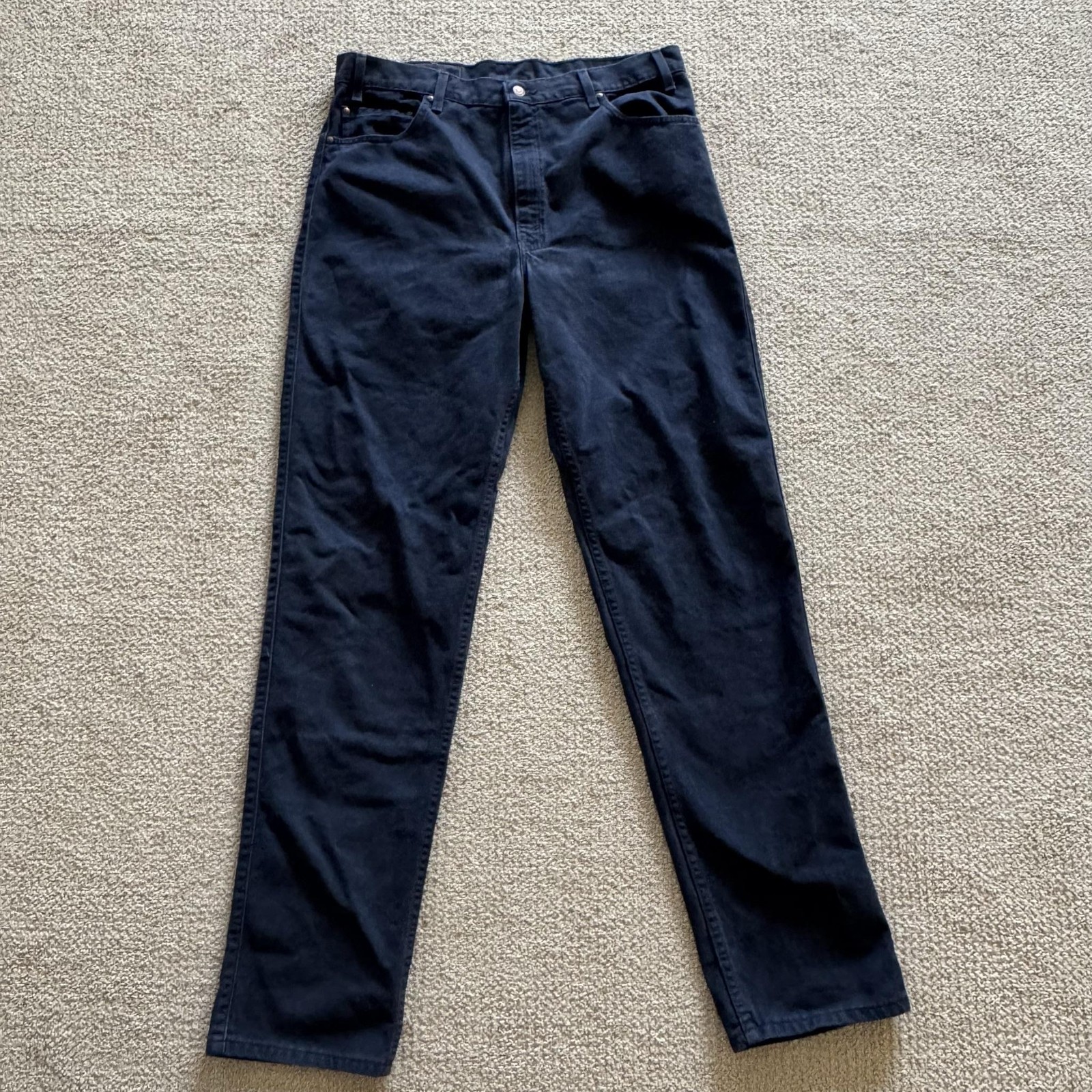 VINTAGE Levi’s 540 Jeans Mens 38×36 Blue Dark Wash Relaxed Tapered Denim USA 90s