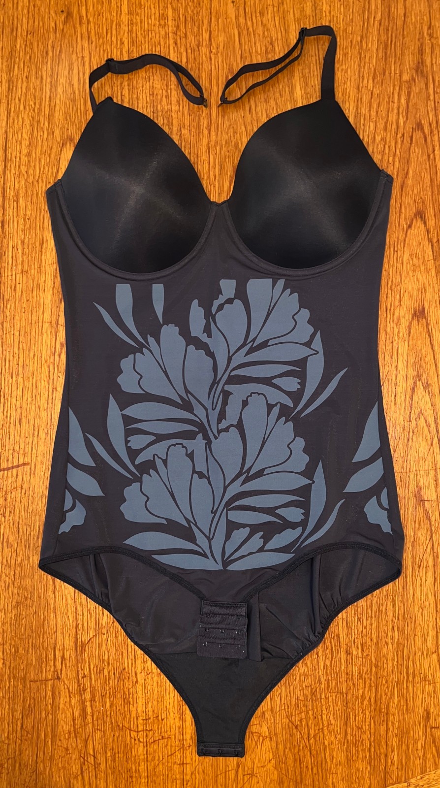 Maidenform FLS075 FitSense Extra Firm Shaping Underwire Bodysuit, Black , Sz 2XL