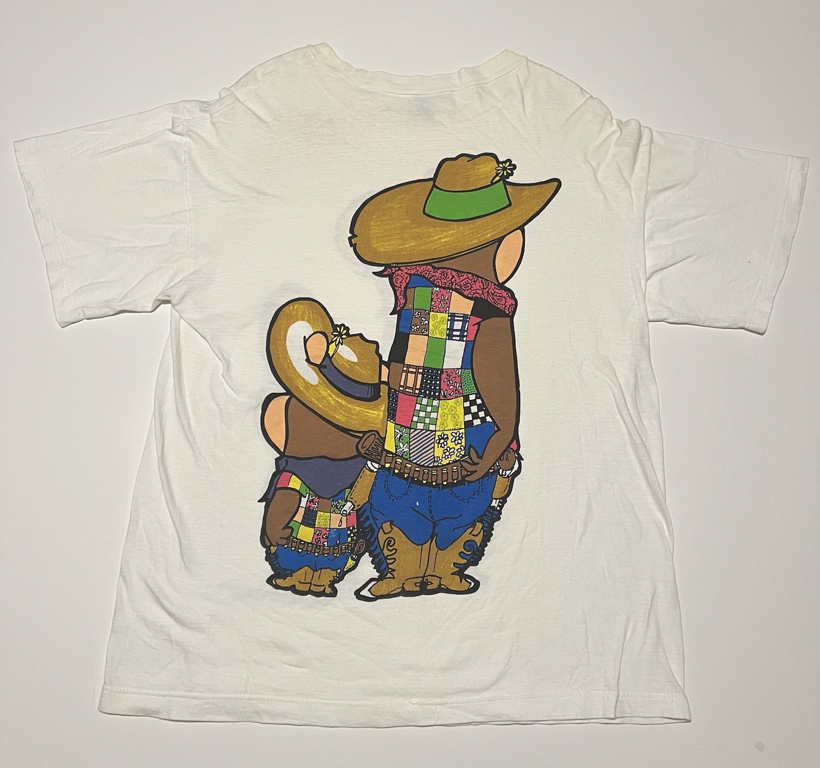 Vintage 1993 Yogi Bear Western Tee L Single Stitch 90s Hanna Barbera