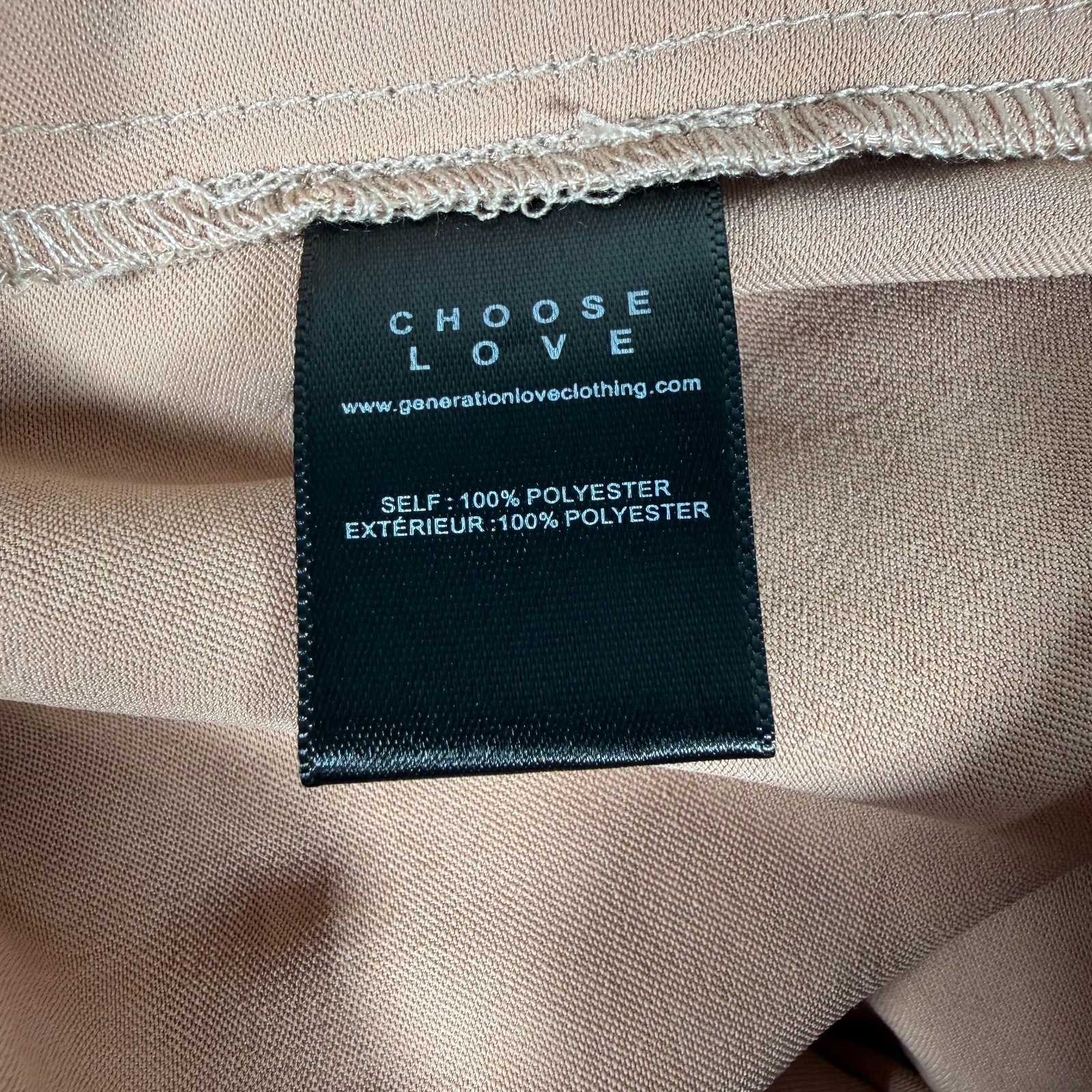 Generation Love Womens Terracotta Elastic Waist Theresa Satin Pants Size M NWT