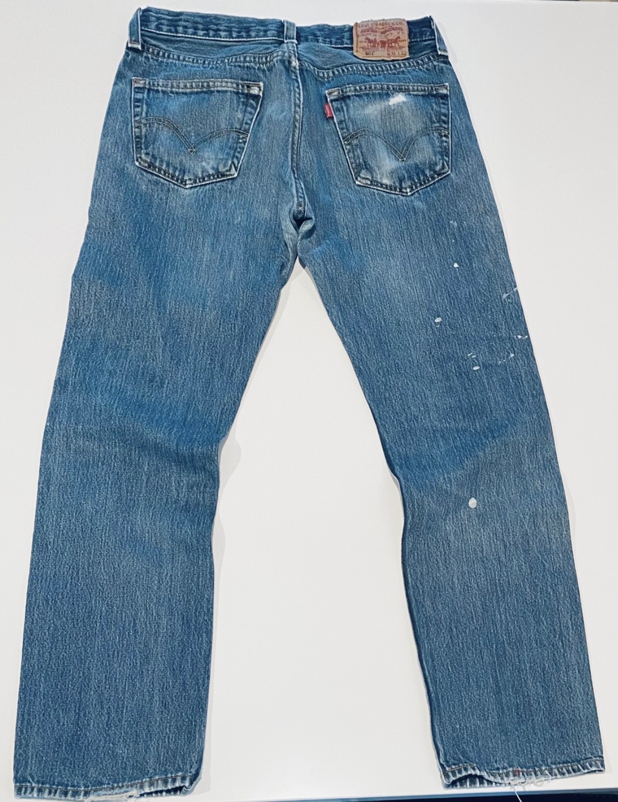 Vintage 90’s Levis 501 Button Fly Jeans Mens 31×32 Blue Jeans Medium Wash