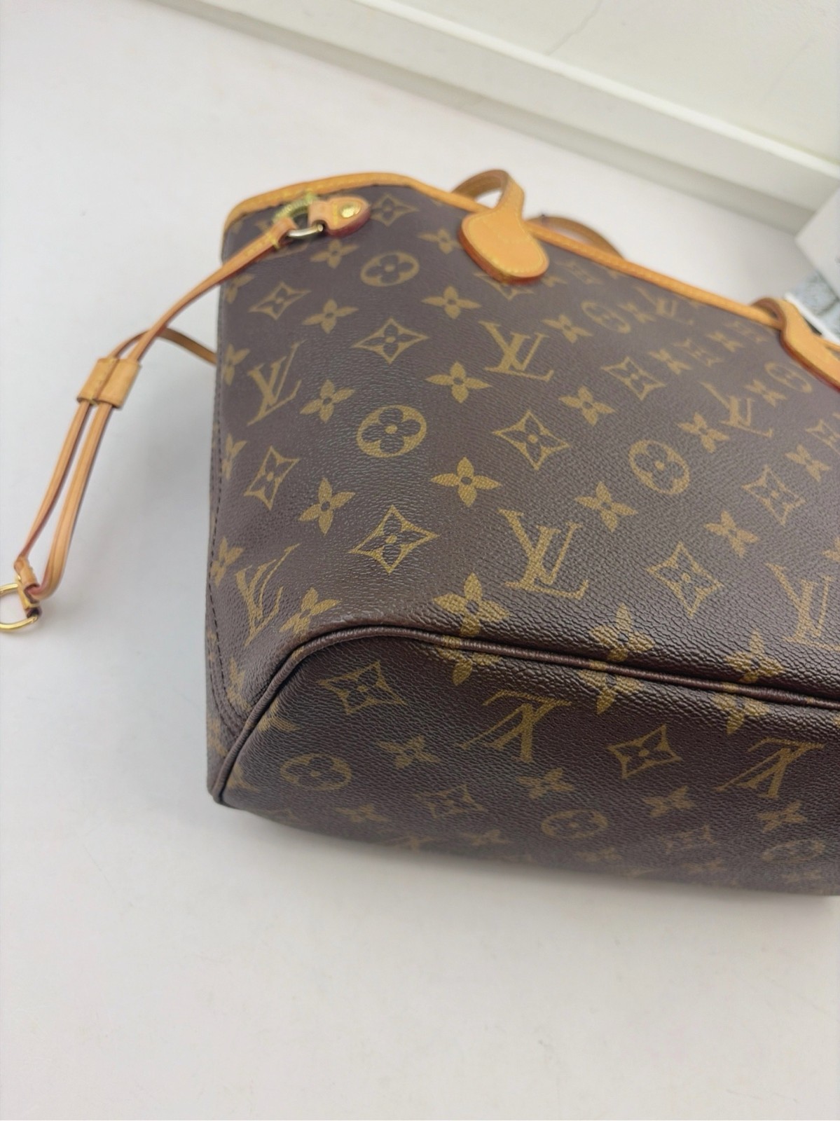 Authentic Louis Vuitton Neverfull PM Monogram Tote Bag Beige Lining eBay AG
