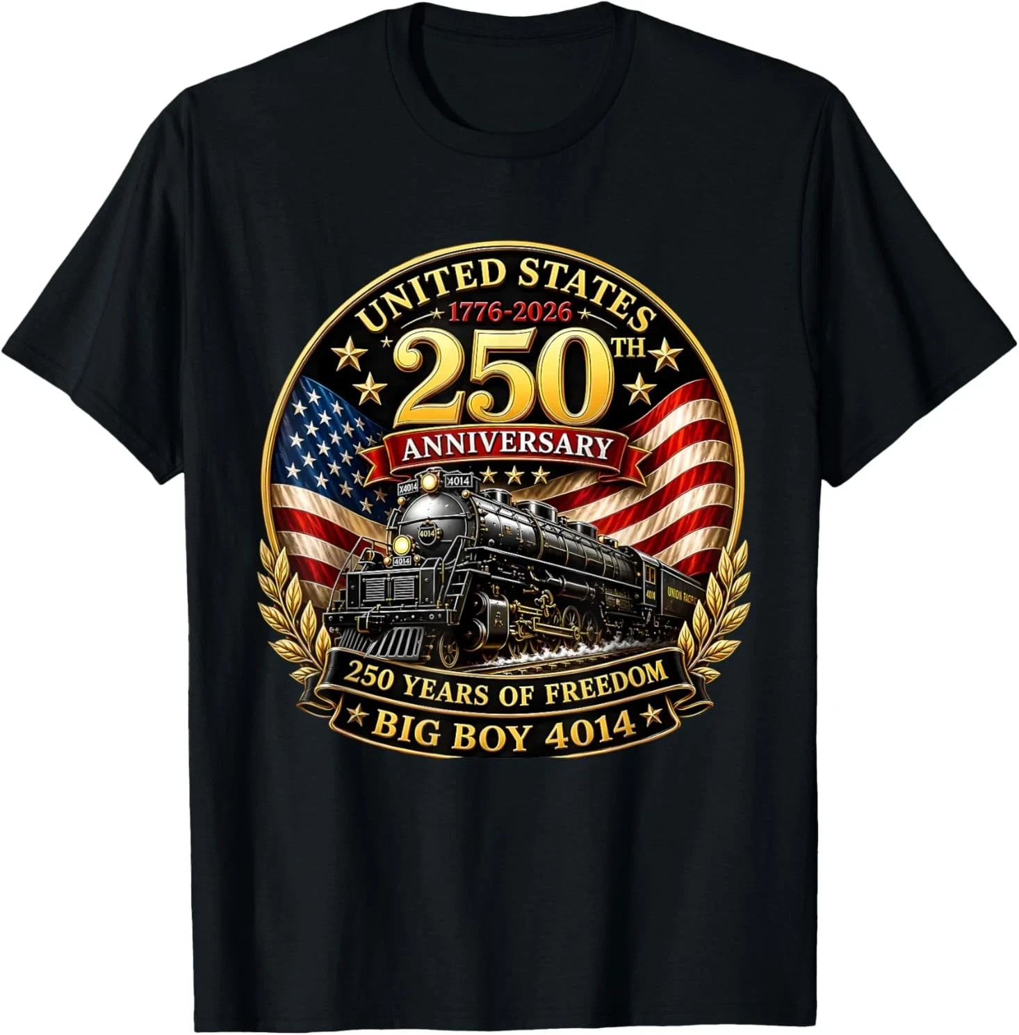 Big Boy 4014 Vintage 250 Steam Locomotive Railroad Train T-Shirt