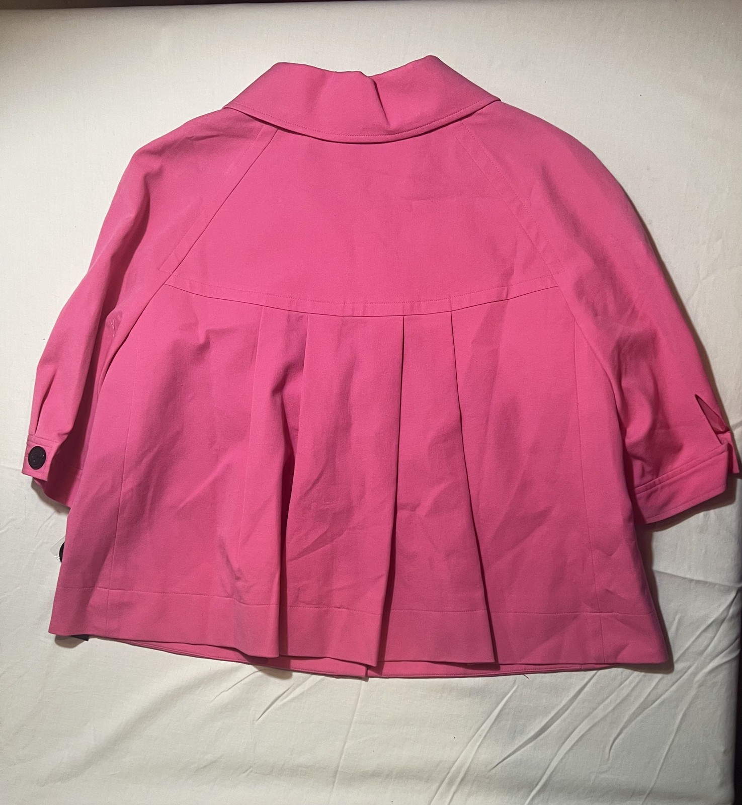 Tahari Arthur S. Levine Hot Pink Blazer Jacket Size 10 Structured Career Coat