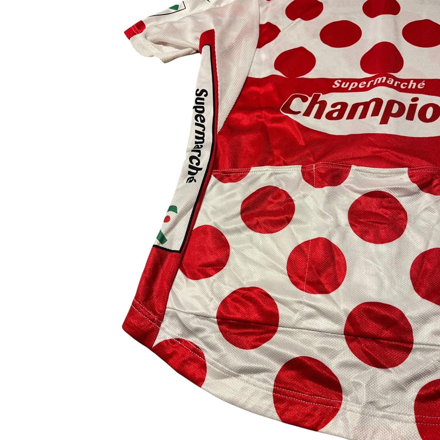 Nike Le Tour de France Cycling Jersey Women’s White Red Polka Dot Short Sleeve