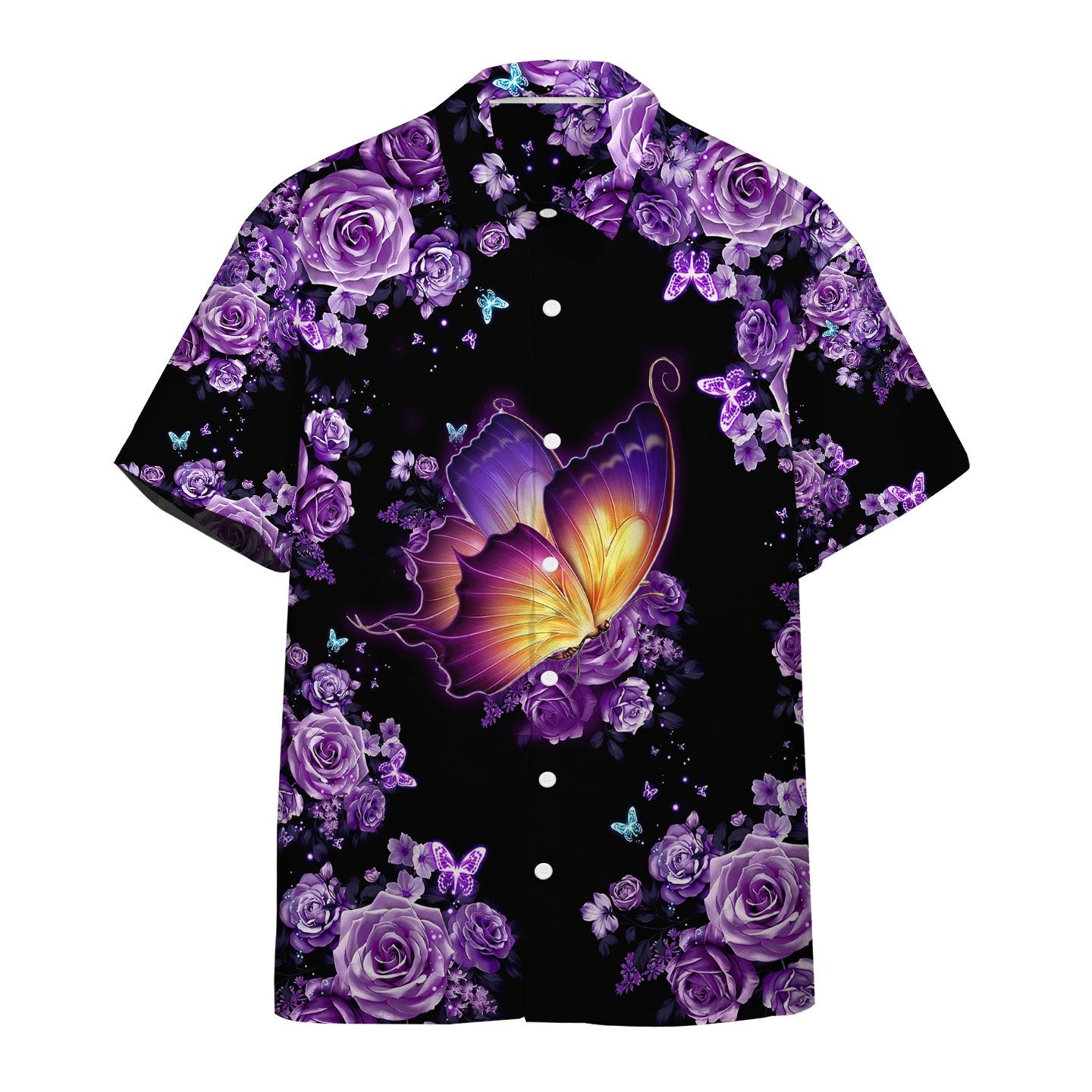 3D Purple Hippie Hawaii Shirt