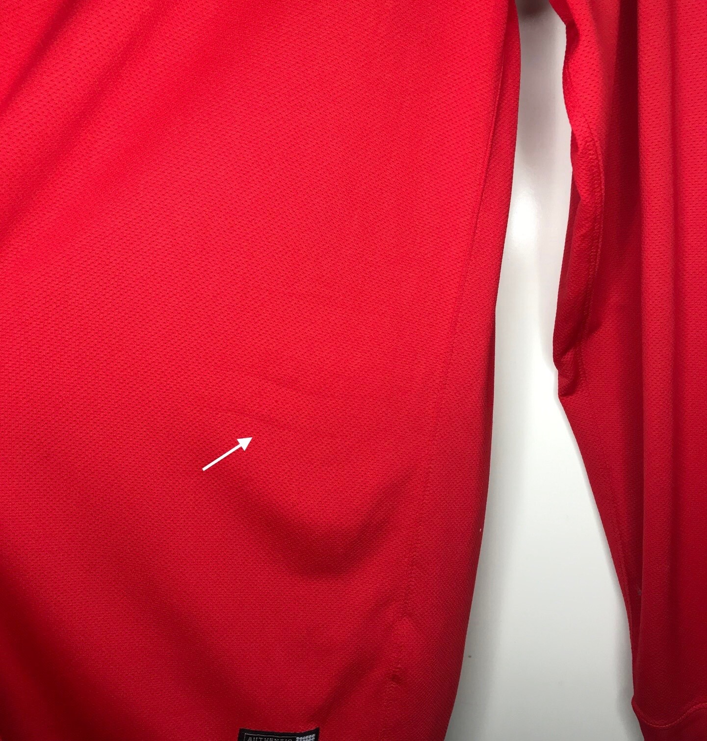 Nike Team Dri-Fit Shirt Mens S Red Elbow Pads Long Sleeve Soccer