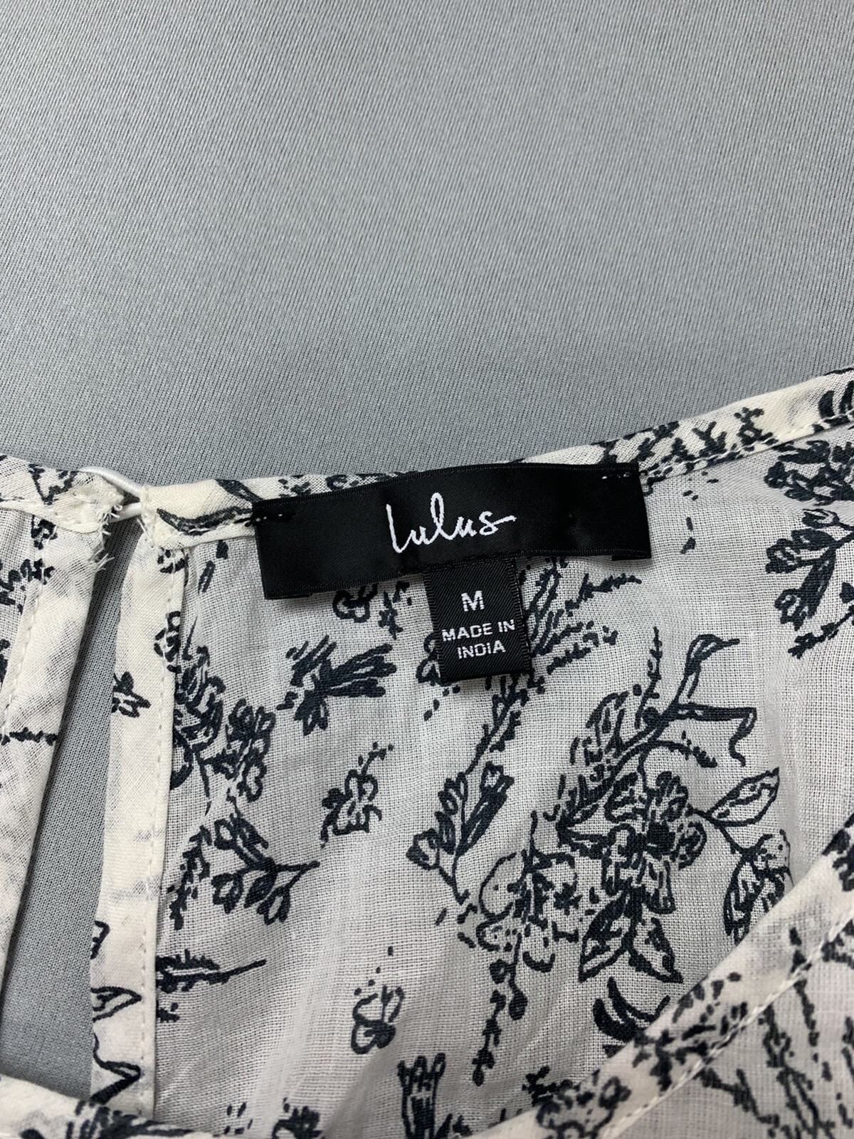 LULUS Womens Dress Medium Floral Spring Easter Maxi Peasant Wedding Fairy White