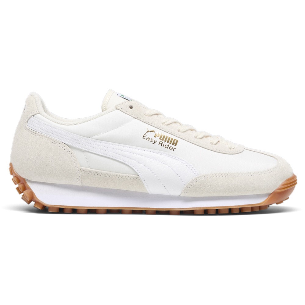 PUMA Easy Rider Vintage Lace Up Mens Beige, White Sneakers Casual Shoes 3990281