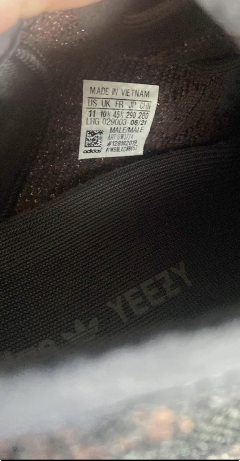 adidas Yeezy Boost 350 V2 Black/Brown Low Top Primeknit Lace-Up GY3431