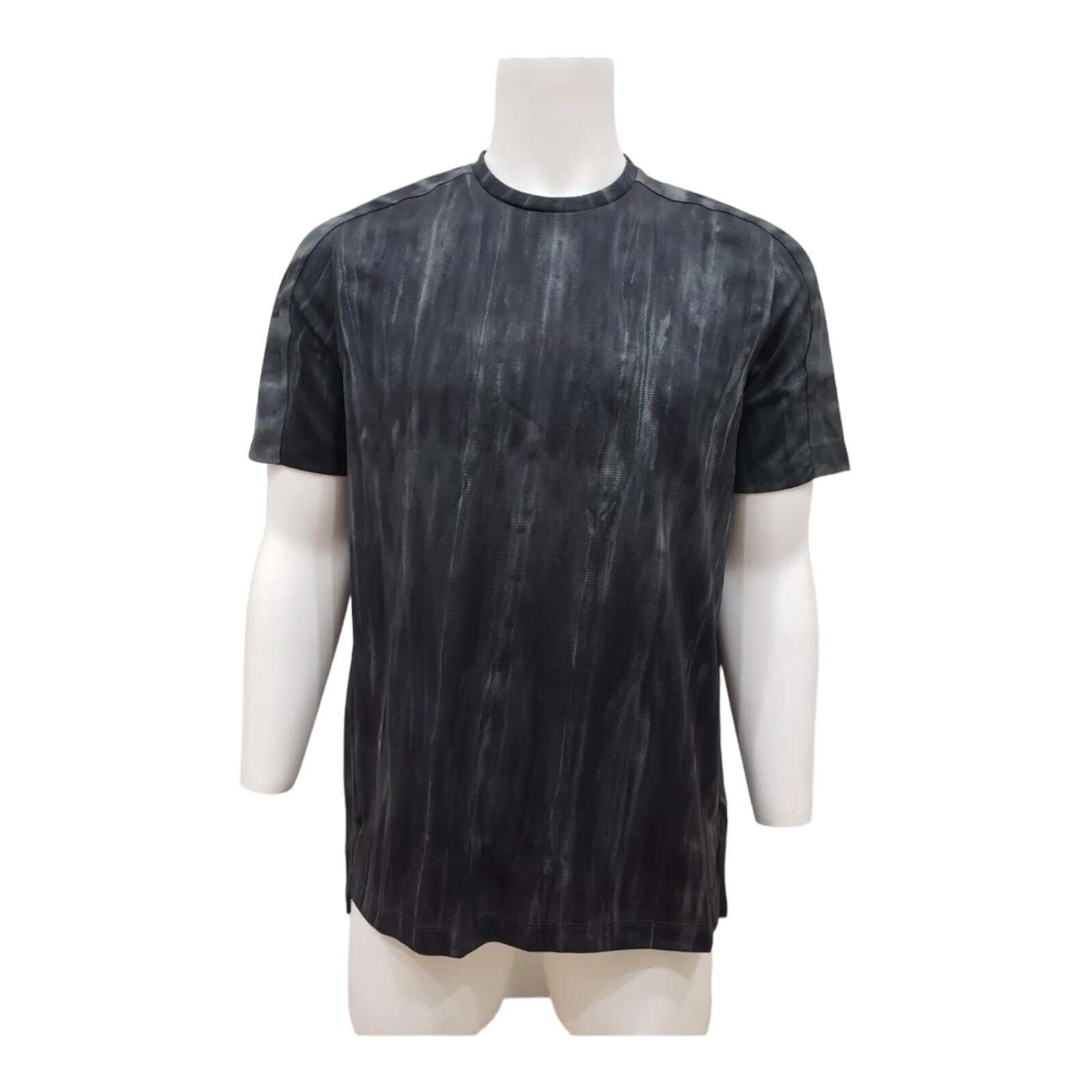 adidas Men’s Workout Spray Dye Tee HM9914 Black/Grey Five Print Size XL