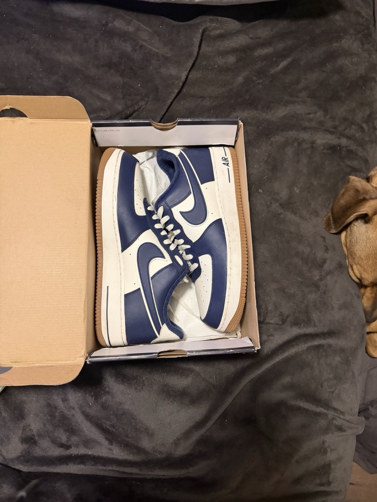 Air Force 1 07 LV8 Size 12 Sail/midnight Navy