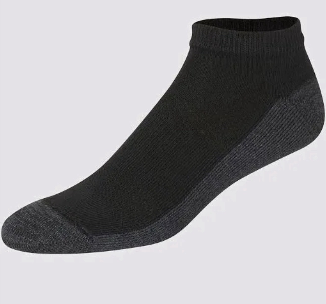 Hanes Mens Socks X-temp, Cushioned Lowcut 12-pk, Black, Sz 12-14 US, Lot of 3