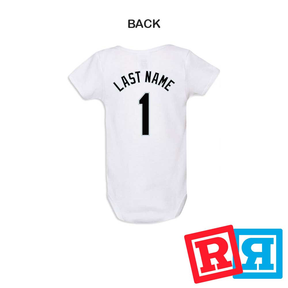 Personalized Chicago White Sox Gerber Baby Onesie® Cotton White Custom Bodysuit