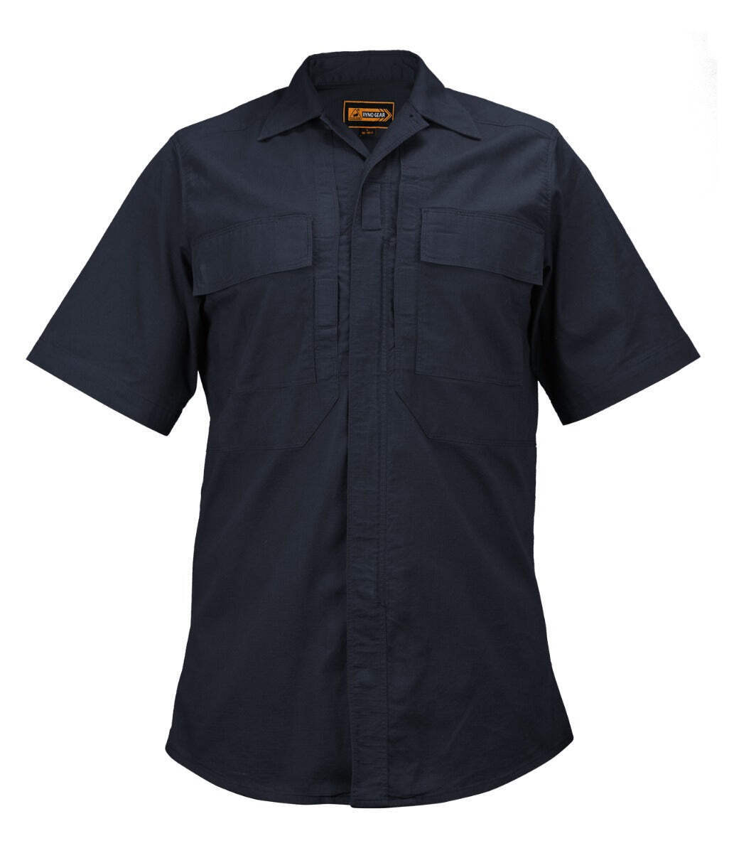 Tactical PolyCotton Rip-Stop BDU Short Sleeve Lightweight breathable Zipper Shir