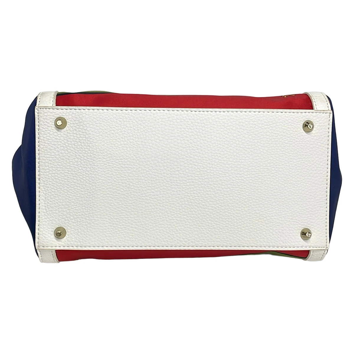 Roberta di camerino Navy Red Multi Chemical Fiber Synthetic Leather Tote Bag