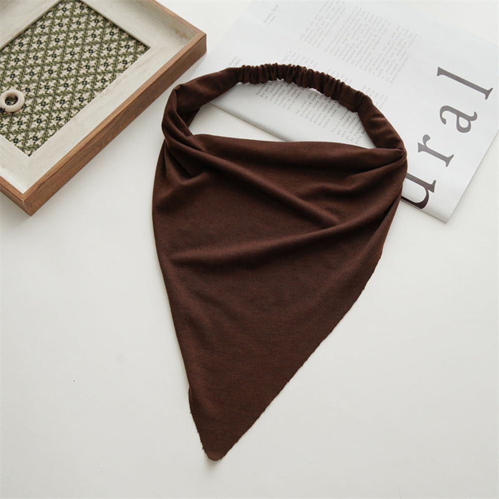 DINPREY Long Hair Scarf Large, Black,grey,khaki,beige,brown,deep Grey