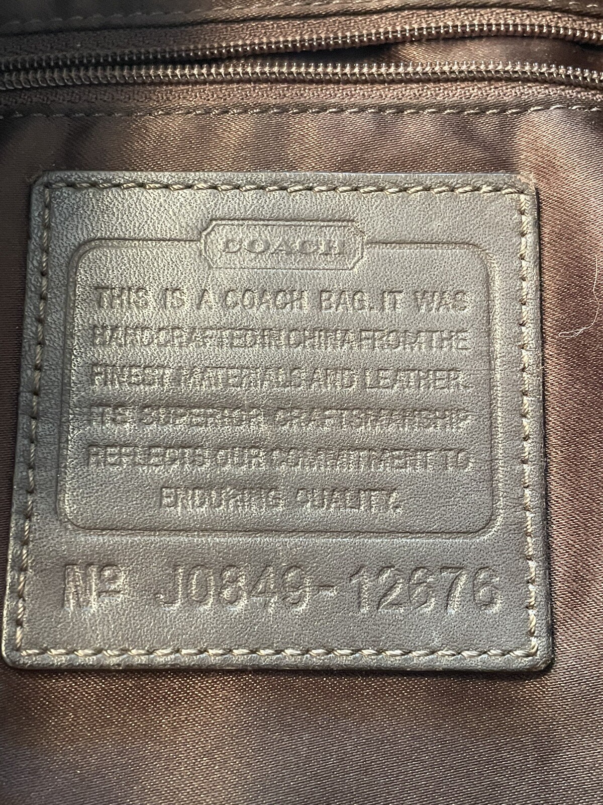 Coach Signature CC Monogram Hobo Bag Brown Y2K Shoulder Handbag Purse EUC VTG