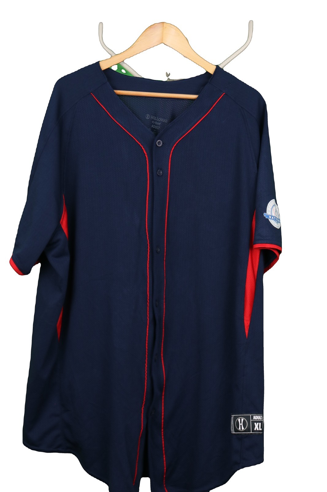 Holloway National Showcase 14U Baseball Jersey Navy Mens XL 44-46 in
