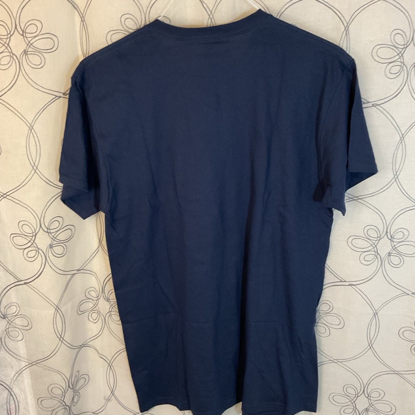 “This Guy Needs A Beer “T Shirt Navy Blue Short Sleeve Size Medium