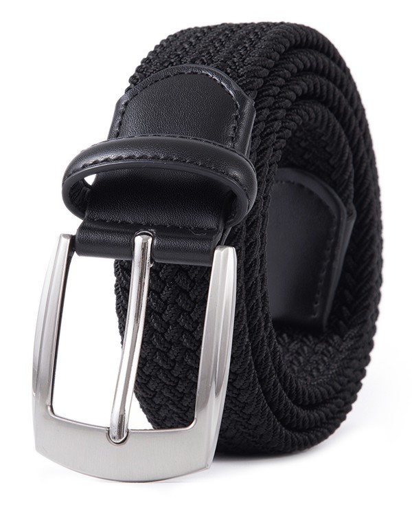 Elastic Fabric Braided Belt,Enduring Stretch Woven Belt for Women