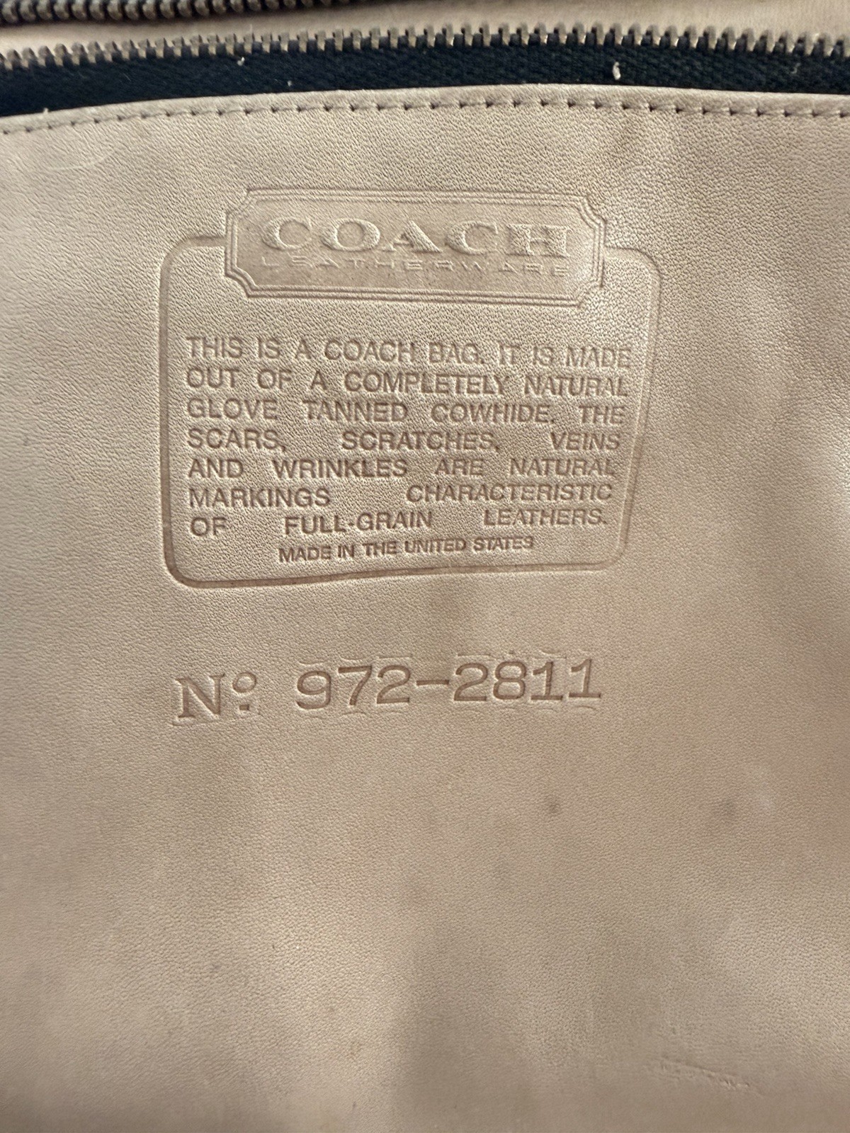 Vintage COACH Madison In Putty W/ Tag