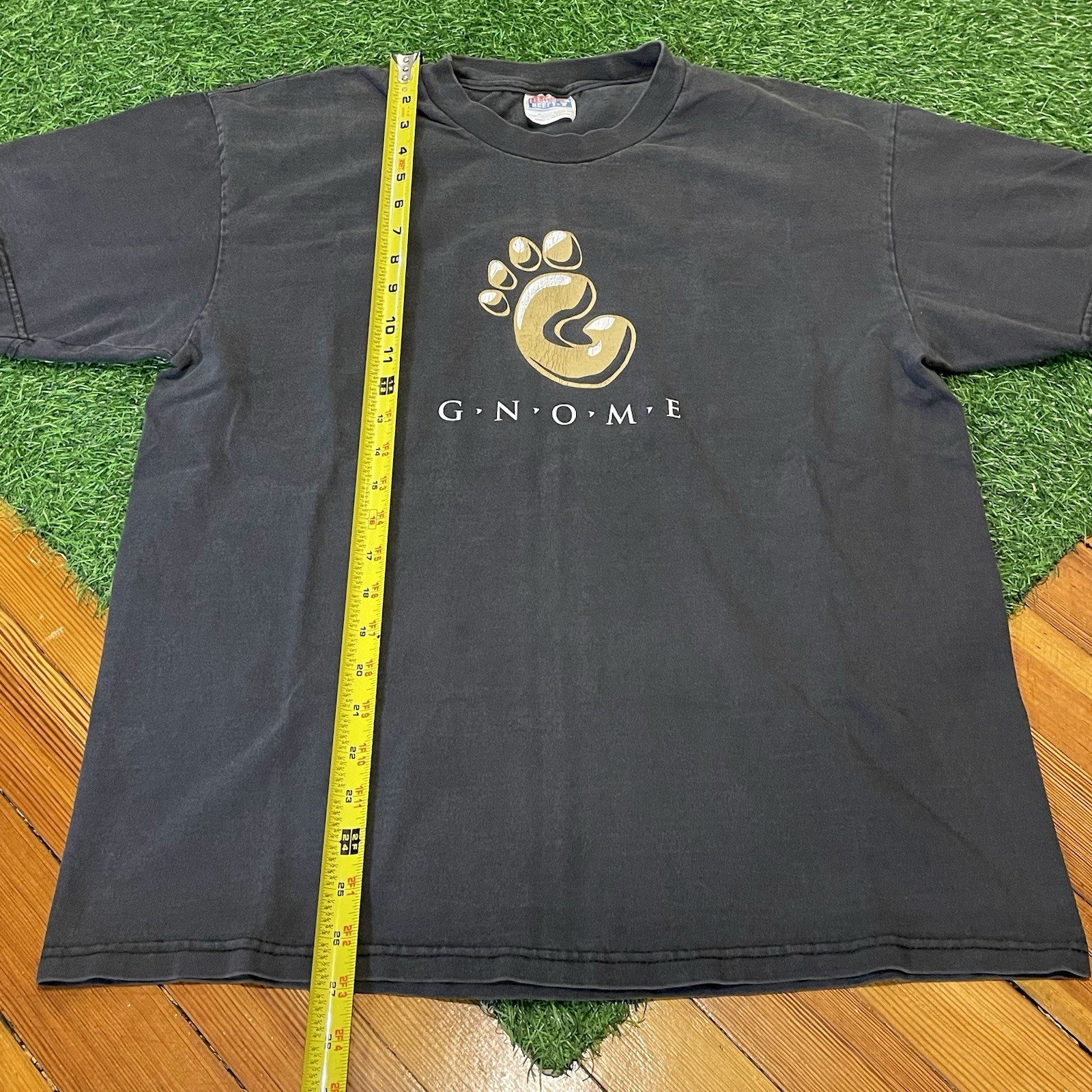 Vintage GNU Linux Free Software Foundation T Shirt Mens L Hanes USA Bill Gates