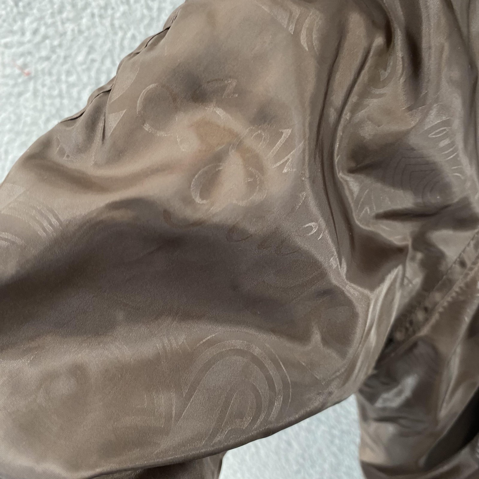 South Pole Jacket Women Small Brown Hooded Bomber Faux Fur Trim Puffer