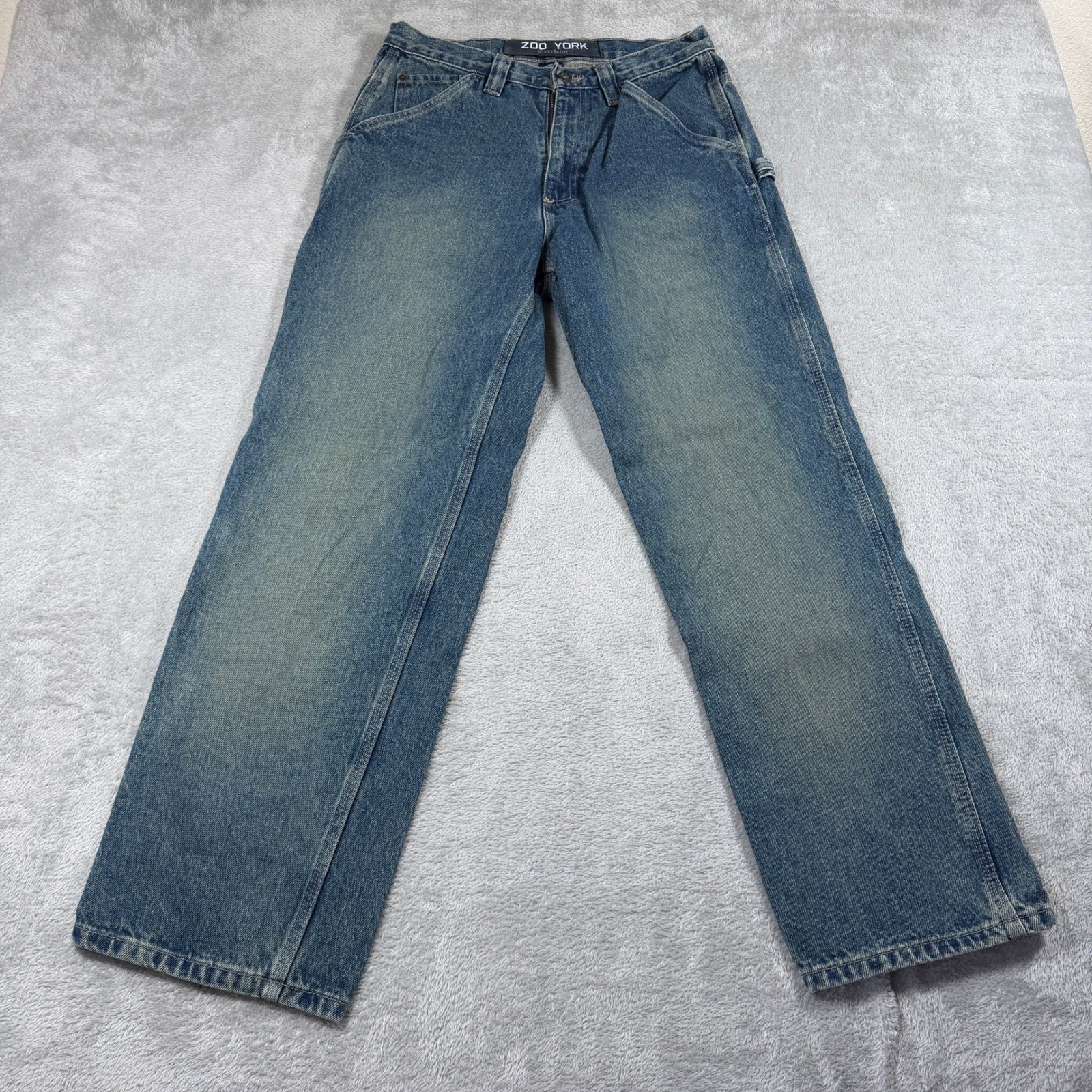 Zoo York Excelsior Jeans Mens 30×30 Blue Medium Wash Carpenter Y2K Skateboarding