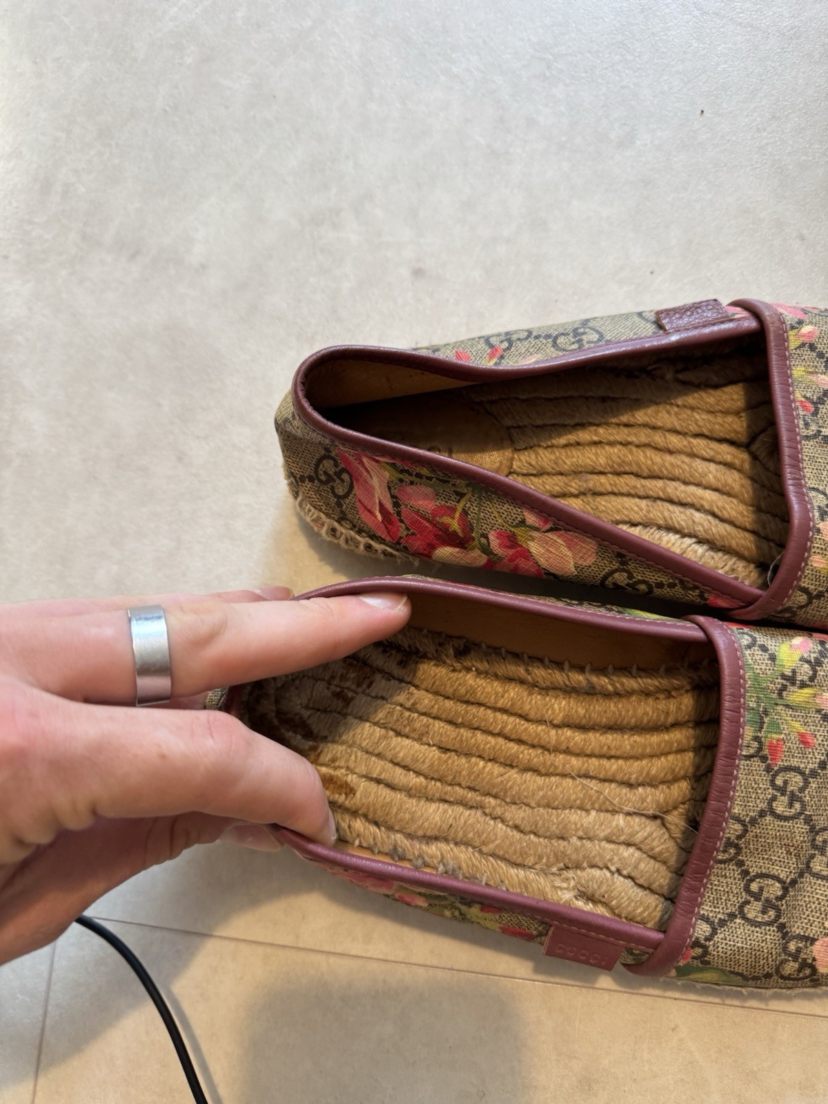 Gucci GG Blooms Canvas Espadrilles