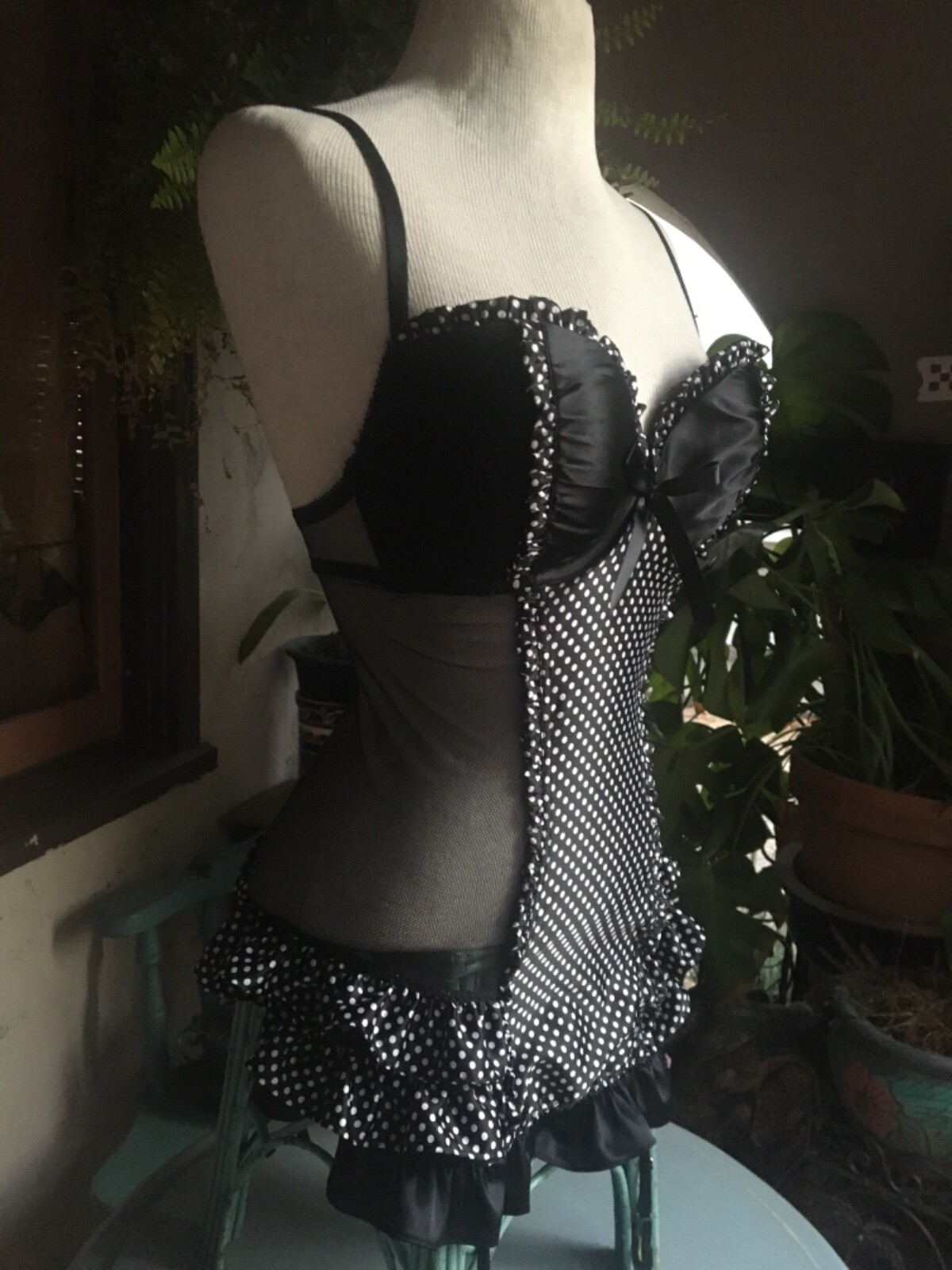 NEW BUSTIER Corset Victorias Secret Angels 36C Mesh BARBIE PINK sexy flirty