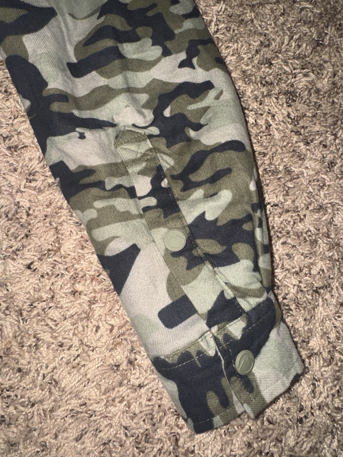 Magellan Classic Fit Camo Jacket (Size Small Men) Wool Lining Snap Button Front