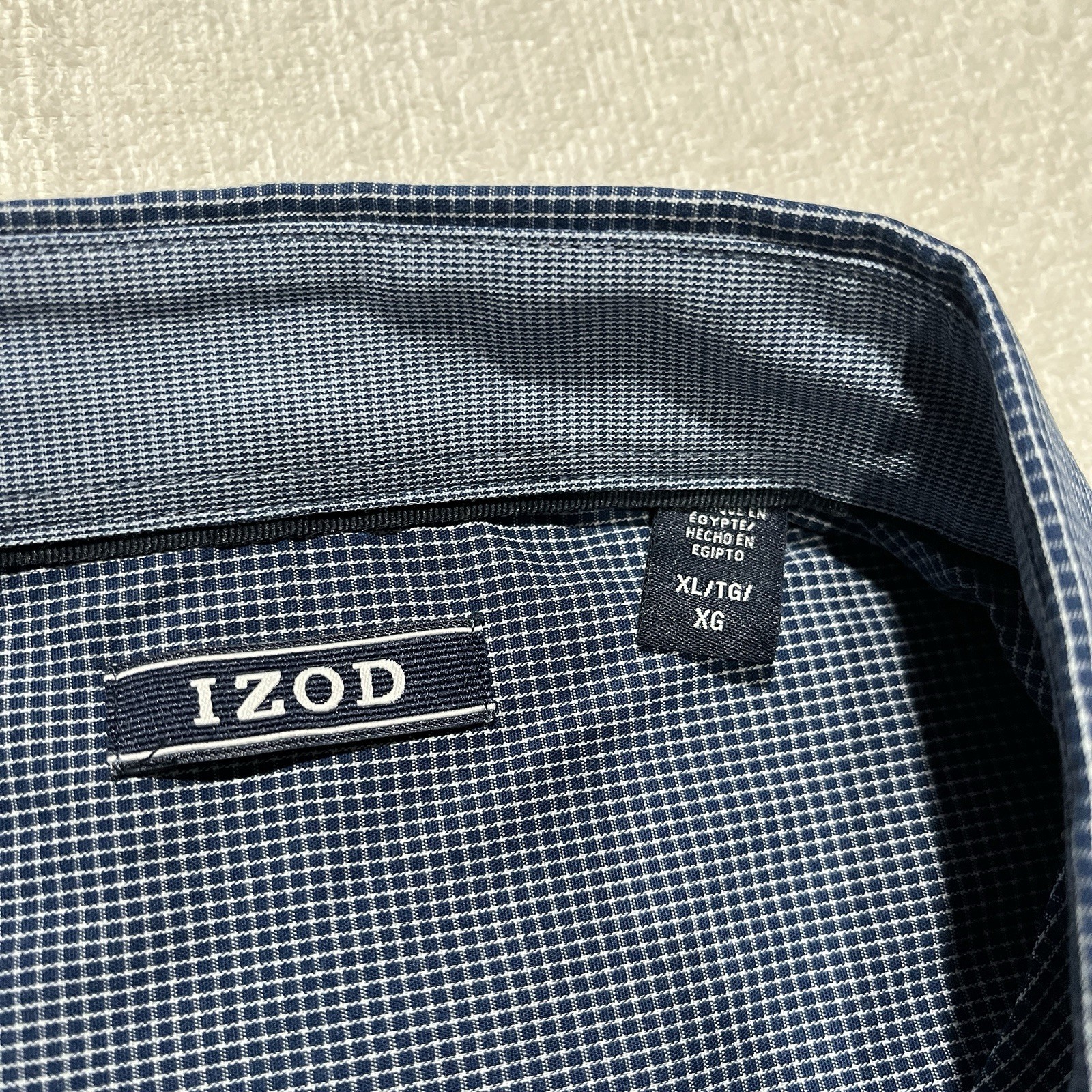 NEW!! IZOD All-Over Stretch Comfort + Performance Estate Blue Dark Size: XL