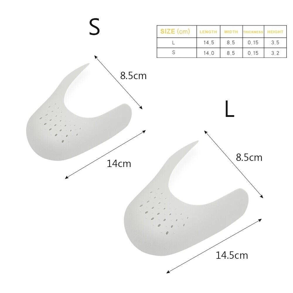 5 Pairs Sneaker Shield Shoe Protector Anti Crease Wrinkled Fold Shoes Support