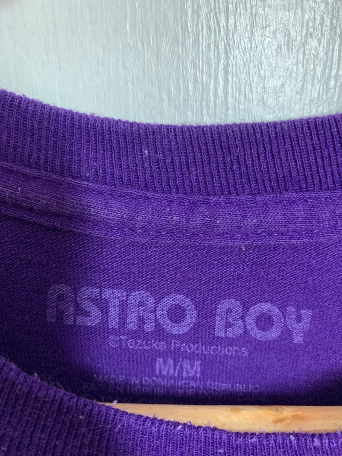Astro Boy Tozuka Productions Rare Japanese Anime Purple T-shirt SZ M EUC