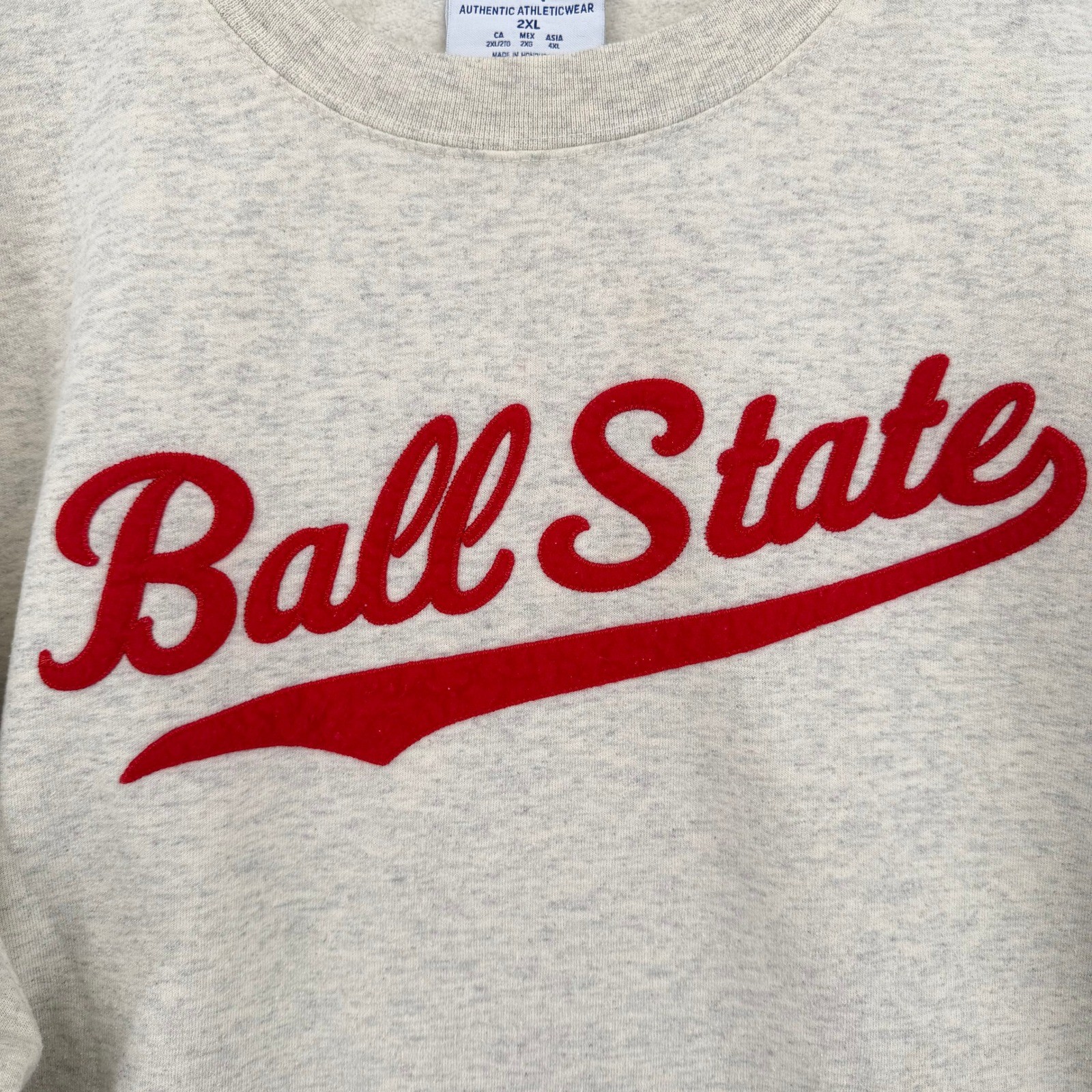 Vintage 90s Champion Ball State Cardinals Sweatshirt Mens 2XL Crewneck Pullover