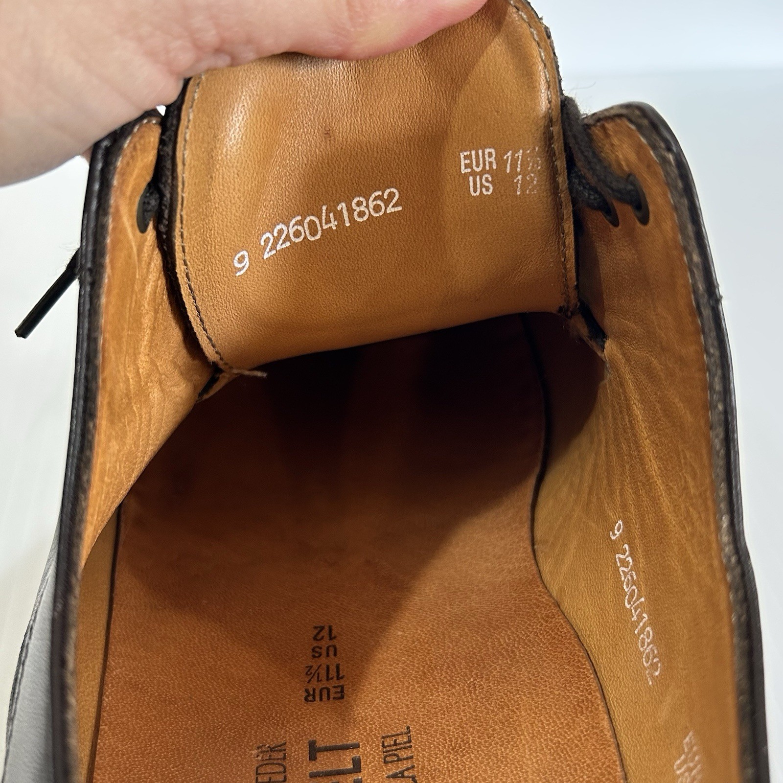 Mephisto France Air Relax Cap Toe Brown Leather Oxfords Goodyear Welt US Size 12