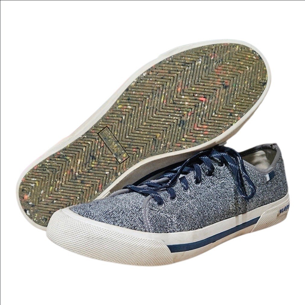 SeaVees SeaChange LTT Mens 11.5 Gravel Loop Recycled Wool Grey Sneakers 206700