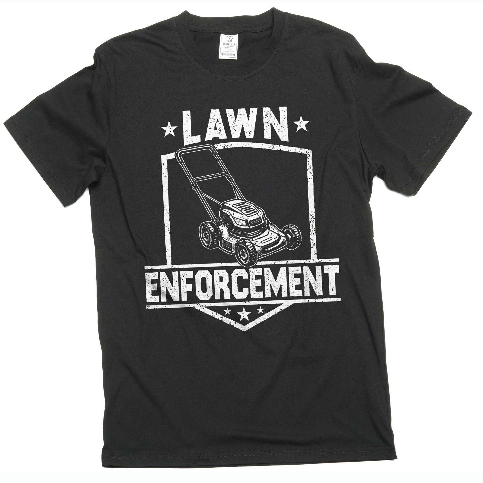 Father’s day Funny lawn enforcement Dad grandpa tee shirt law care tee