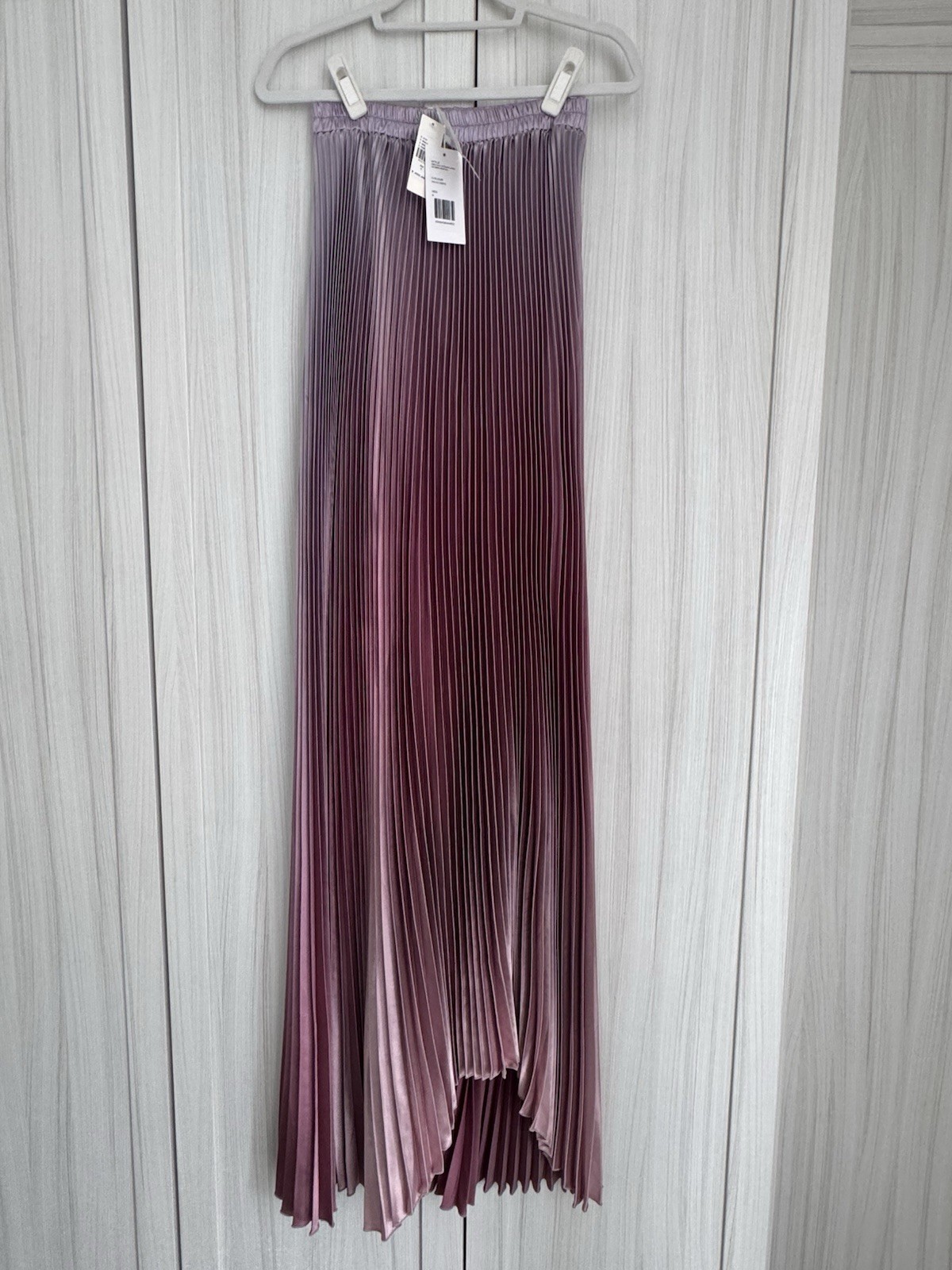 L’IDÉE Elle Strapless Pleated Gown Purple Ombre