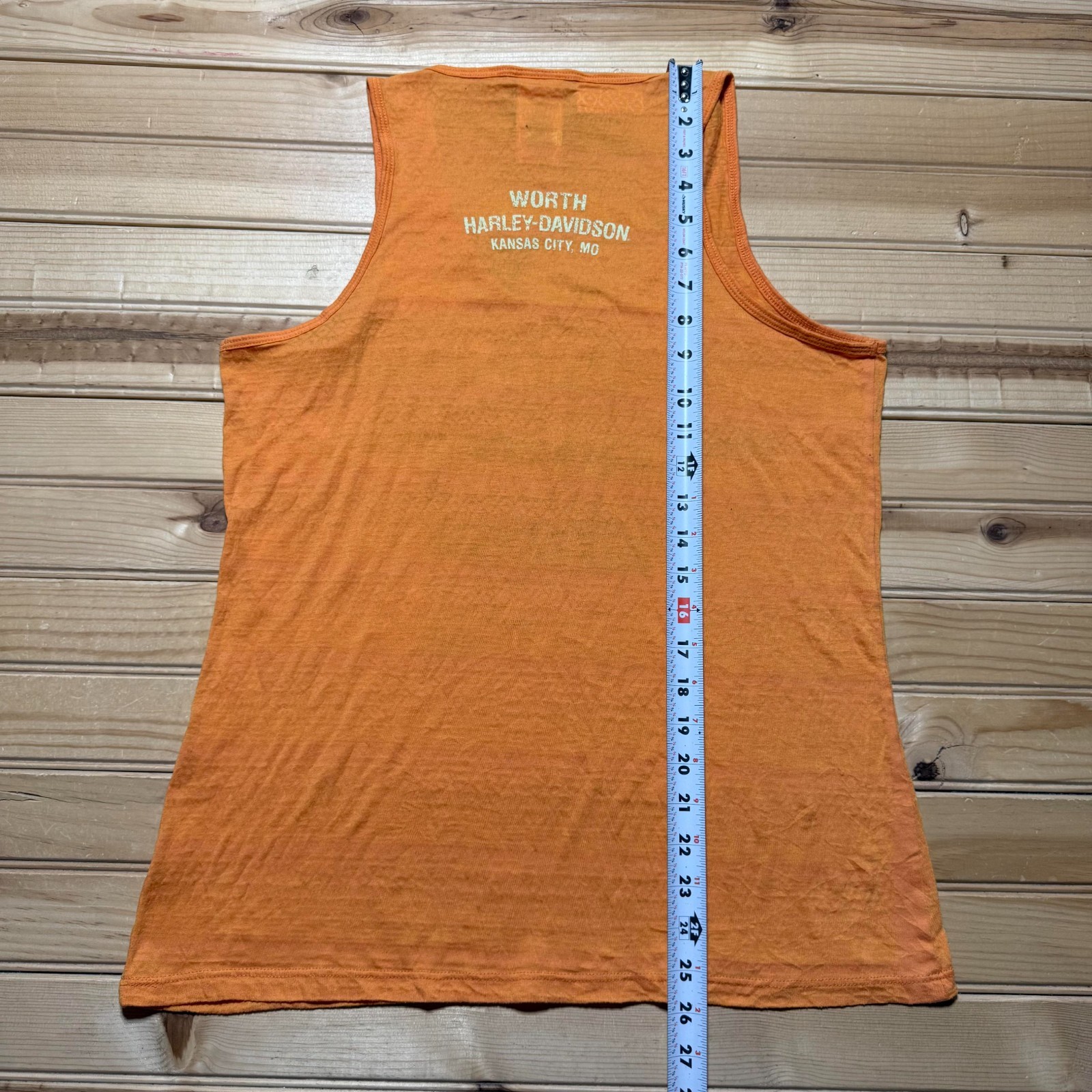 Vintage Y2K Harley Davidson Worth Kansas City Missouri Biker Tank Top Large