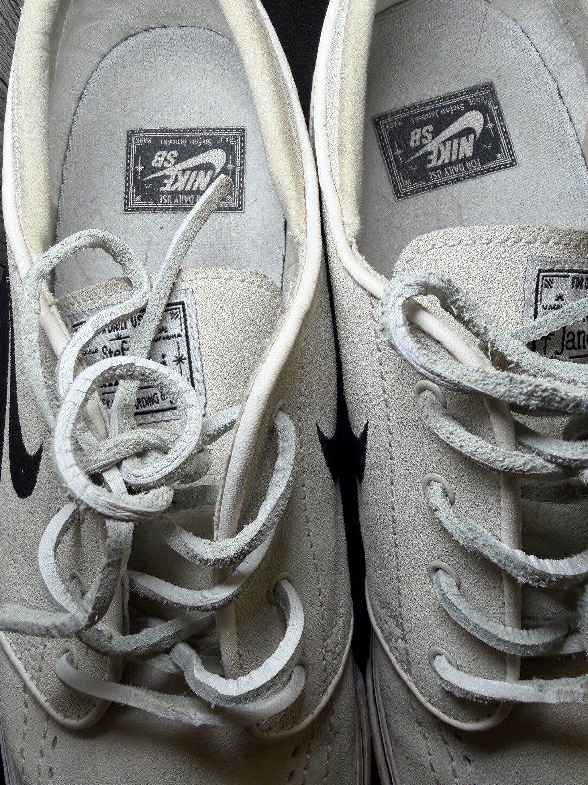 Nike SB Zoom Stefan Janoski Summit White Suede Skate Shoes 333824-109 Mens 9