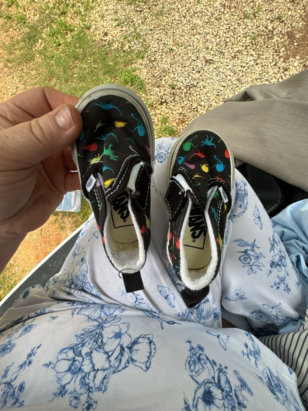 Vans Toddler Classic Slip-On Glow-In-The-Dark Dinosaur Sneakers