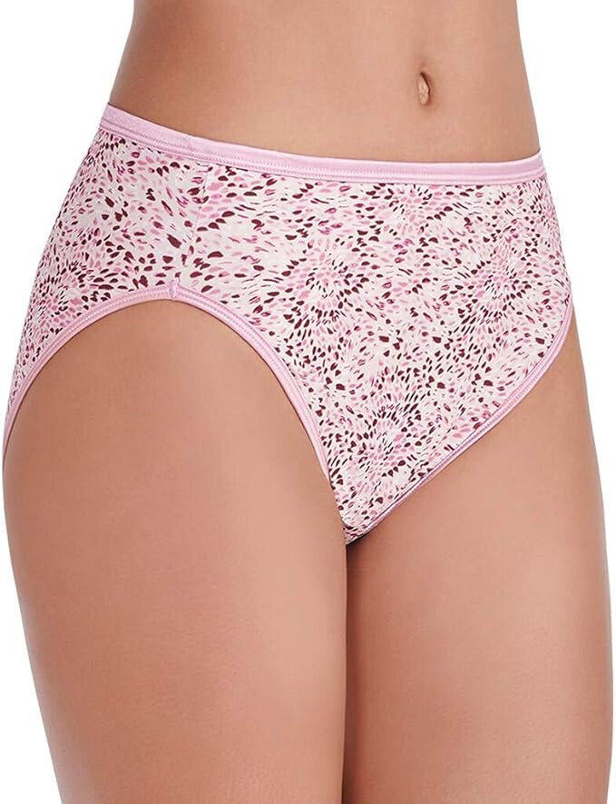 4 Pairs Vanity Fair Illumination Briefs HI-CUT Mixed PRINTS 13108 6 7 8 9 10