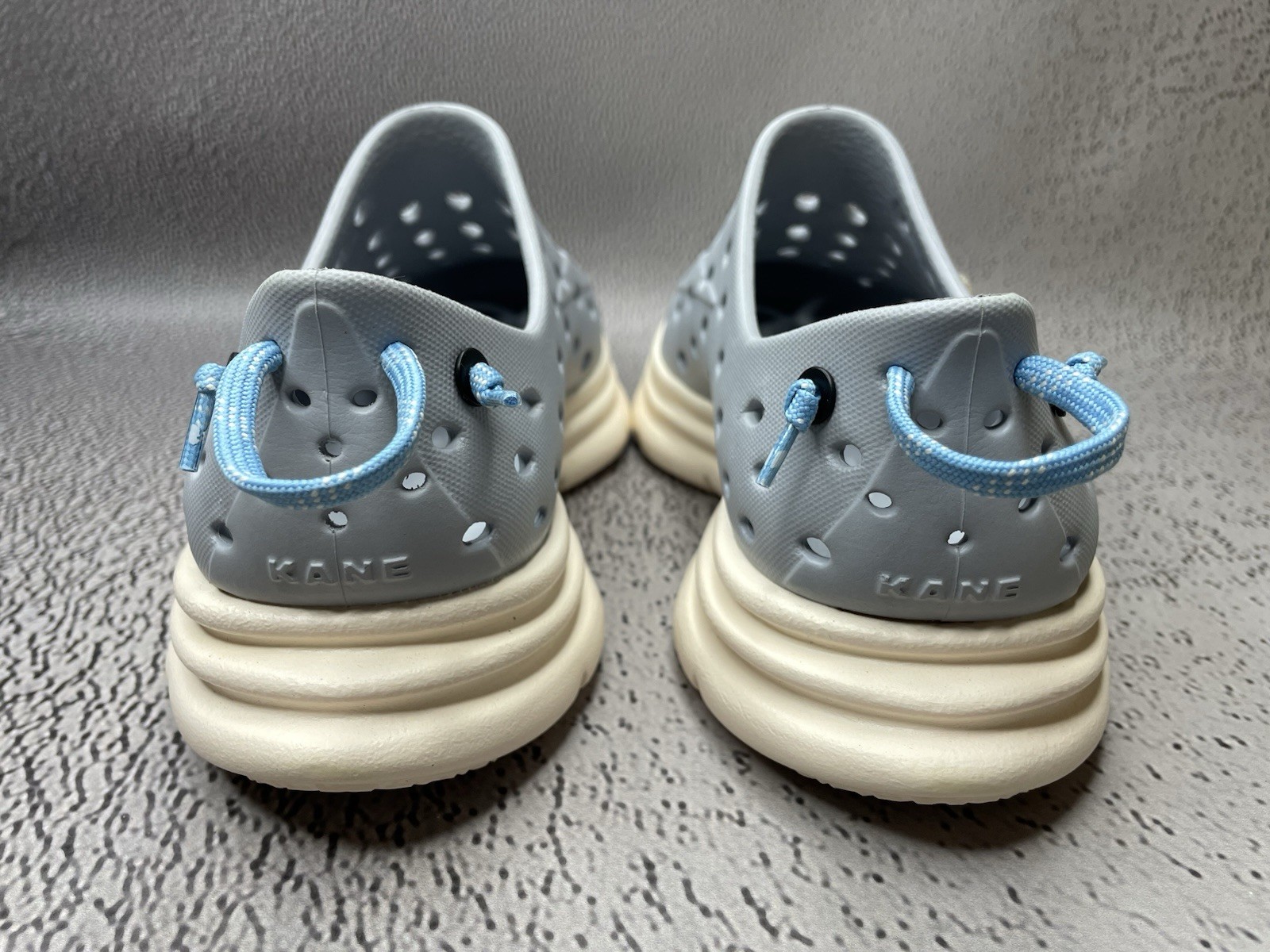 Kane Revive Shoes Stone Cream Gray Vented Rubber Sneakers Size US M 6 W 8