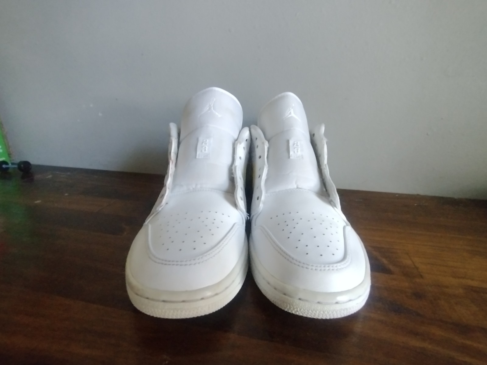 Size 10 – Air Jordan 1 Low White with Multi-Color Swoops 🔥 Clean